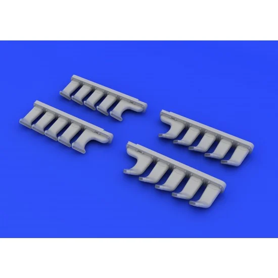Eduard 632066 1/32 Mosquito Mk.VI Exhaust Stacks for Tamiya kit (Resin) - Model Planes