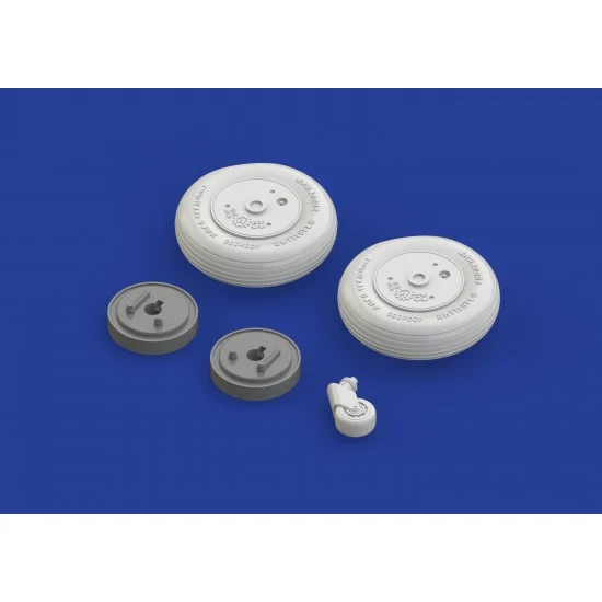 Eduard 632087 1/32 Mitsubishi A6M5c Zero Wheels Set for Hasegawa kit - Model Planes
