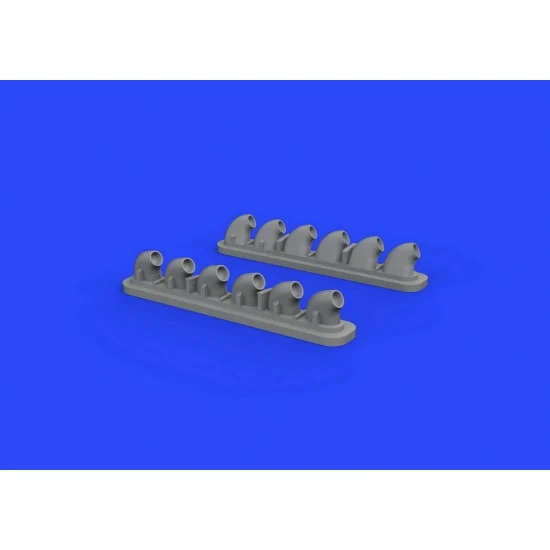 Eduard 632135 1/32 Curtiss P-40E Warhawk Exhaust Stacks Set for Hasegawa kits