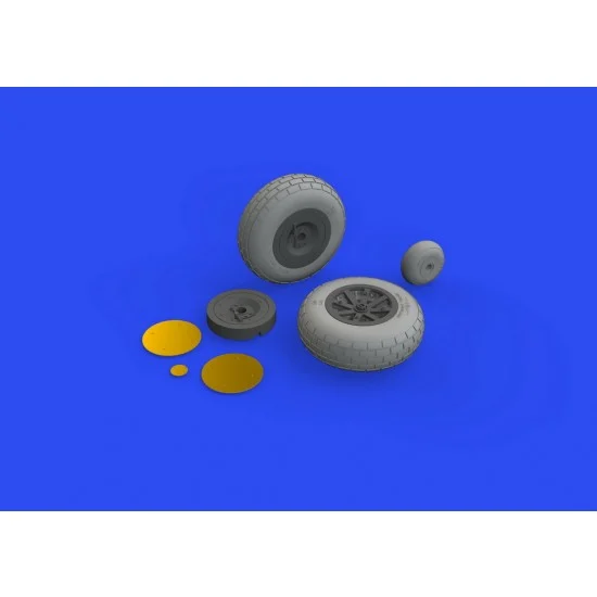 Eduard 632160 1/32 Curtiss P-40E Warhawk Wheels for Trumpeter kits
