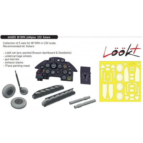 Eduard 634055 1/32 Bf 109K Detail Set for Kotare kits - Model Planes