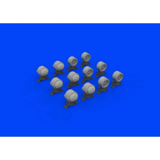 Eduard 635029 1/35 WWII German Lamp Headlights - Military Vehicles & Tanks