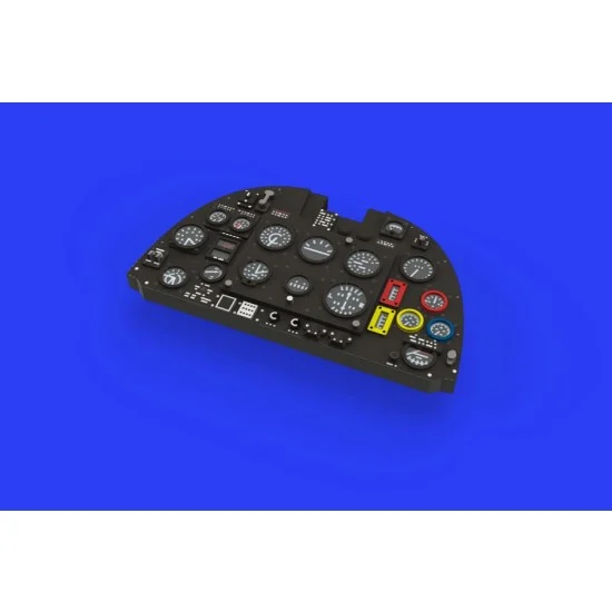 Eduard 644013 1/48 Spitfire Mk.I LOOK Instrument Panel Brassin Set for Tamiya kits - Model Planes