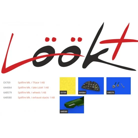 Eduard 644067 1/48 Supermarine Spitfire Mk.I Late Instrument Panel Detail Set for Eduard kits - Model Planes