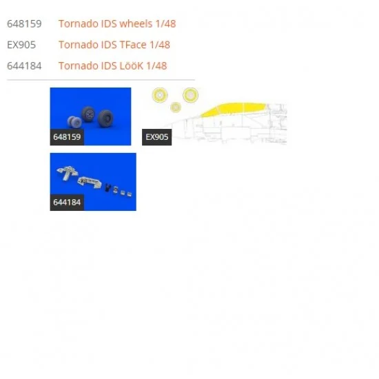 Eduard 644190 1/48 Panavia Tornado IDS Detail Set for Revell kits - Model Planes