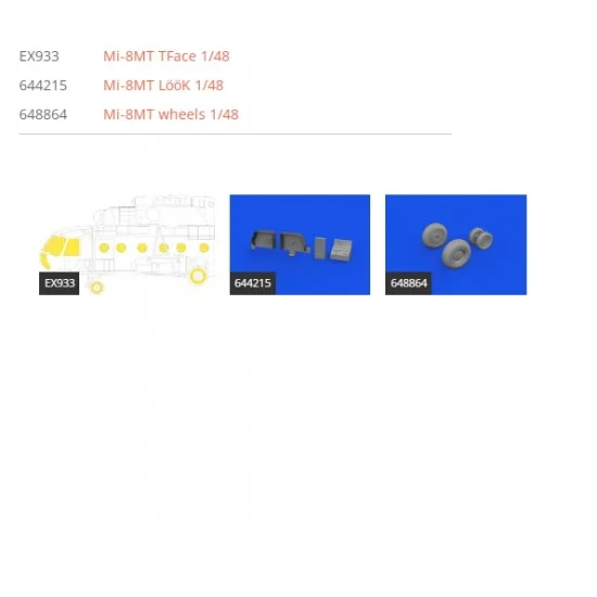Eduard 644218 1/48 Mil Mi-8MT Detail Parts for Zvezda kits