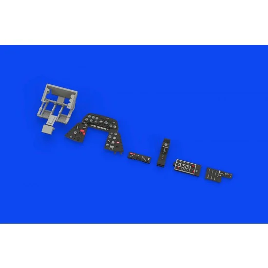 Eduard 644253 1/48 TBM-3 Avenger Pre-painted Brassin Dashboards & Steel Seatbelts for Academy kits