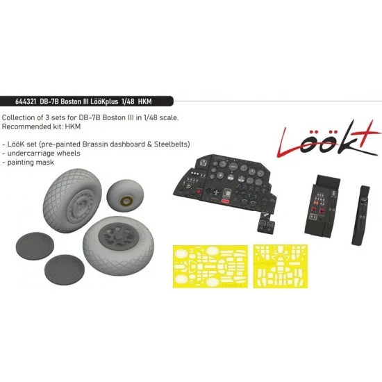 Eduard 644321 1/48 DB-7B Boston III Detail Set for HK Models