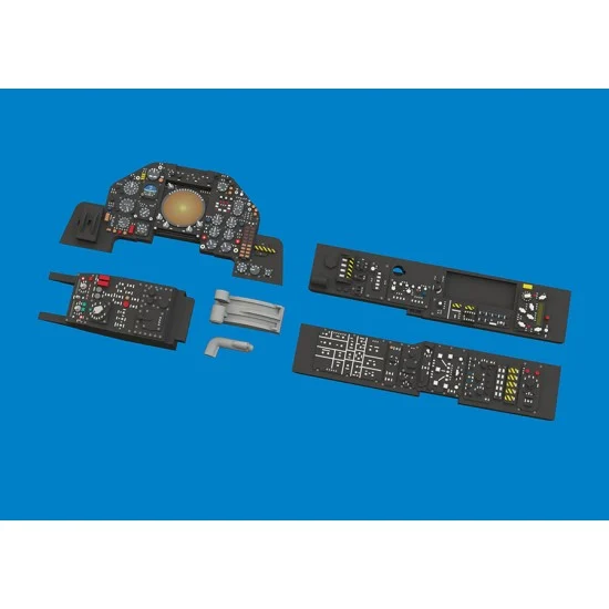 Eduard 644323 1/48 Jaguar Gr.1 / Gr.1A Pre-painted Dashboard and Steelbelts for Airfix kits