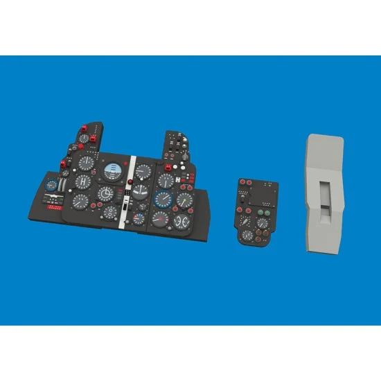 Eduard 644329 1/48 MiG-21F Grey Pre-painted Dashboard and Steelbelts for Eduard kits