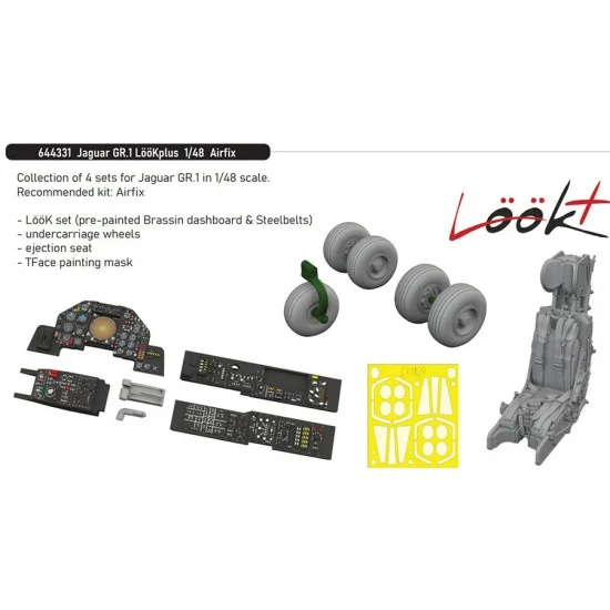Eduard 644331 1/48 SEPECAT Jaguar GR.1 Detail set for Airfix kits - Model Planes