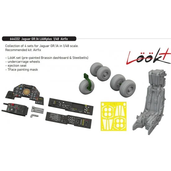Eduard 644332 1/48 SEPECAT Jaguar GR.1A Detail set for Airfix kits - Model Planes