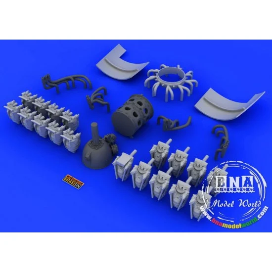 Eduard 648056 1/48 R-2800-10 Engine for Eduard F6F Hellcat kit - Brassin Set