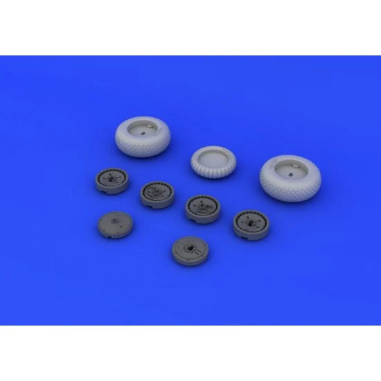 Eduard 648106 1/48 Messerschmitt Me262A-1a Resin Wheels Set for Tamiya kit (3pcs)