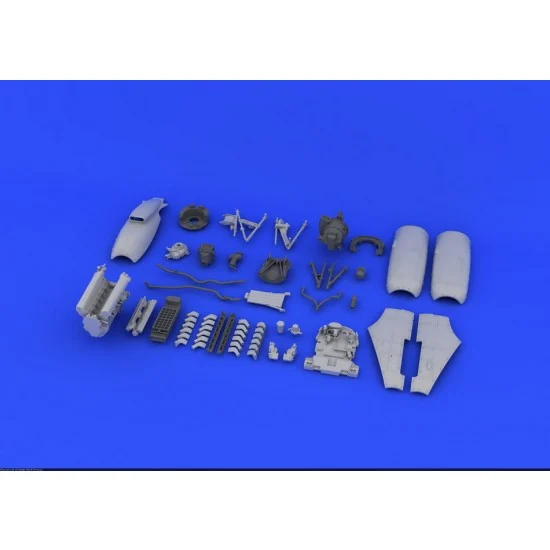 Eduard 648112 1/48 Supermarine Spitfire Mk.IXc Engine Detail Set for Eduard kit (Resin+PE) - Model Planes