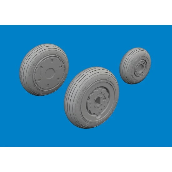 Eduard 6481151 1/48 MiG-21F Wheels for Eduard kits