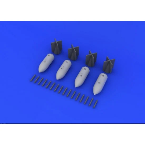 Eduard 648161 1/48 WWII German SC 250 German Bombs (4pcs) - Model Planes