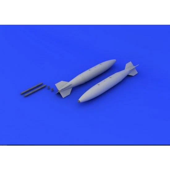 Eduard 648212 1/48 Mk.84 Bombs Set (2 Bombs: PE+Resin+Decals) - Model Planes