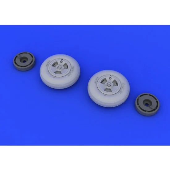 Eduard 648218 1/48 Supermarine Spitfire Mk.XVI 3-Spoke Wheels Set for Eduard kits (2 Main Wheels)