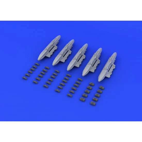 Eduard 648232 1/48 TER Racks Set (5 Racks) (Resin+Decals) - Model Planes