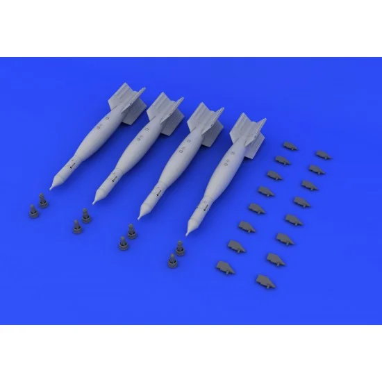 Eduard 648236 1/48 GBU-16 Bombs Set (4 Bombs) (Resin+PE+Decals)