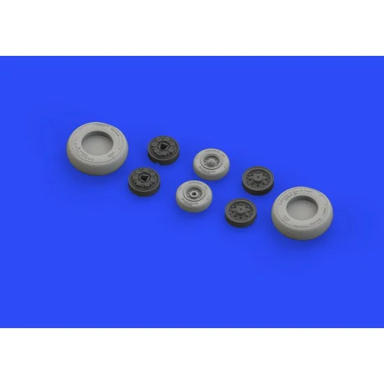 Eduard 648304 1/48 Grumman F-14A Tomcat Early Wheels Set for Tamiya kit