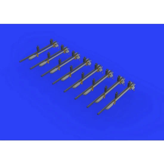 Eduard 648450 1/48 RP-3 60lb Rockets for Hawker Tempest Mk.V Brassin Set for Eduard kits