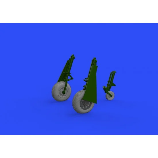 Eduard 648504 1/48 North American P-51D Mustang Wheels Cross Tread Set for Eduard kits