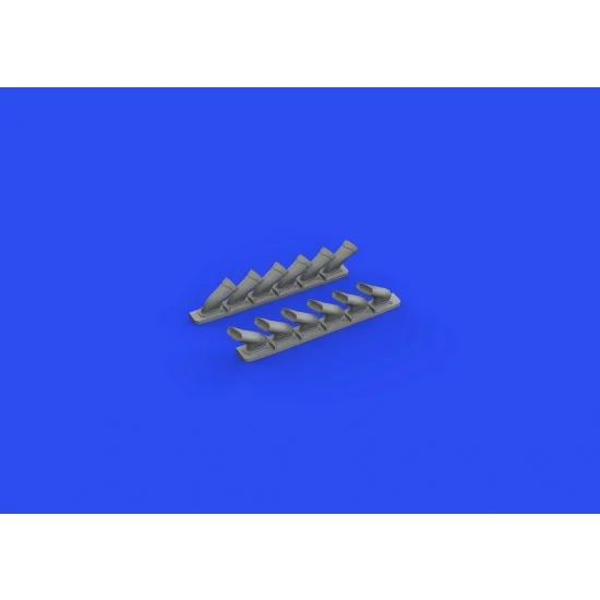 Eduard 648669 1/48 Supermarine Spitfire Mk.V Six-stacks Exhausts Fishtail Detail Set for Eduard kits