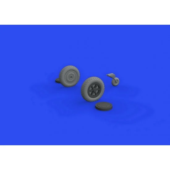 Eduard 648713 1/48 Douglas SBD-5 Dauntless Wheels Set for Accurate Miniatures/Revell kits