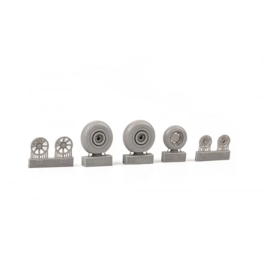 Eduard 648782 1/48 Lockheed P-38J Lightning Wheels for Tamiya kits