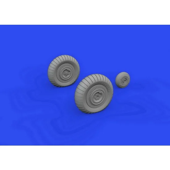 Eduard 648821 1/48 Yakovlev Yak-9D Wheels for Zvezda kits