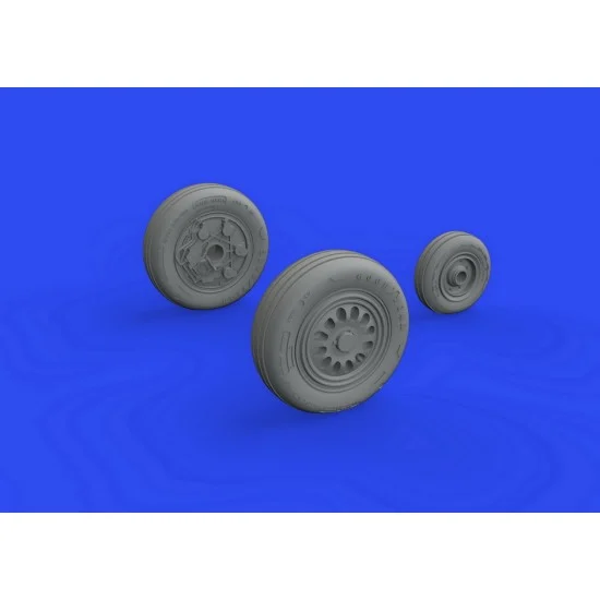 Eduard 648833 1/48 General Dynamics F-16C Fighting Falcon Wheels Late for Kinetic kits