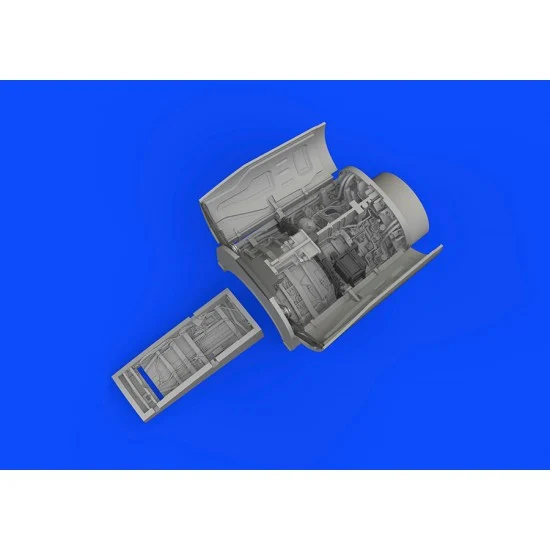 Eduard 648974 1/48 F-16C Fighting Falcon Wheel Bays Early (3D Print) for Kinetic kits