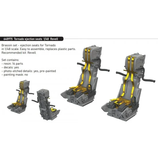 Eduard 648975 1/48 Panavia Tornado Ejection Seats for Revell kits - Model Planes