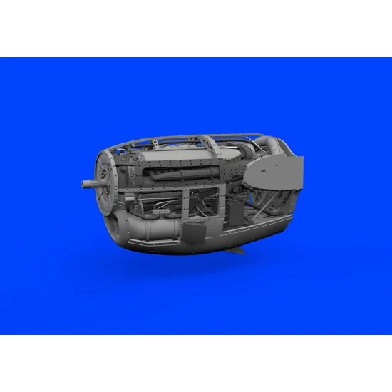 Eduard 648982 1/48 Lockheed P-38J Lightning Right Engine (3D Print) for Tamiya kits