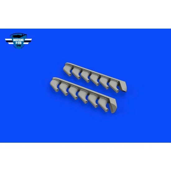 Eduard 648992 1/48 P-51B/C Mustang Exhaust Stacks for Eduard kits