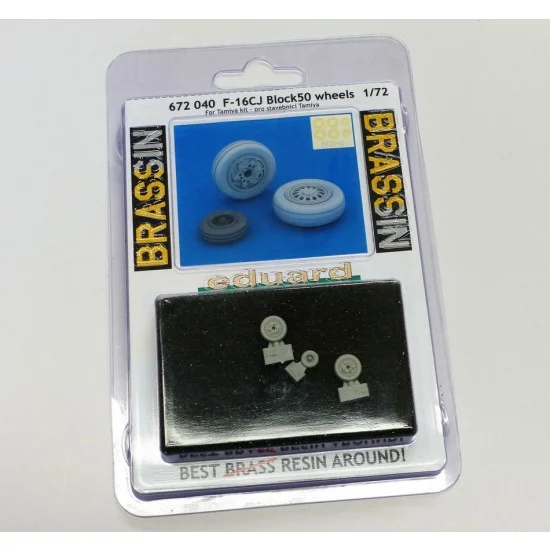 Eduard 672040 1/72 Lockheed-Martin F-16CJ Block 50 Fighting Falcon Wheels (w/Paint Mask) for Tamiya kit