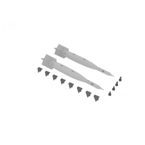 Eduard 672052 1/72 GBU-10 Paveway II Bomb Set (2 bombs) (Resin+Decals)