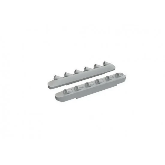 Eduard 672280 1/72 P-51B/C Mustang Exhausts Stacks w/Fairing for Arma Hobby kits