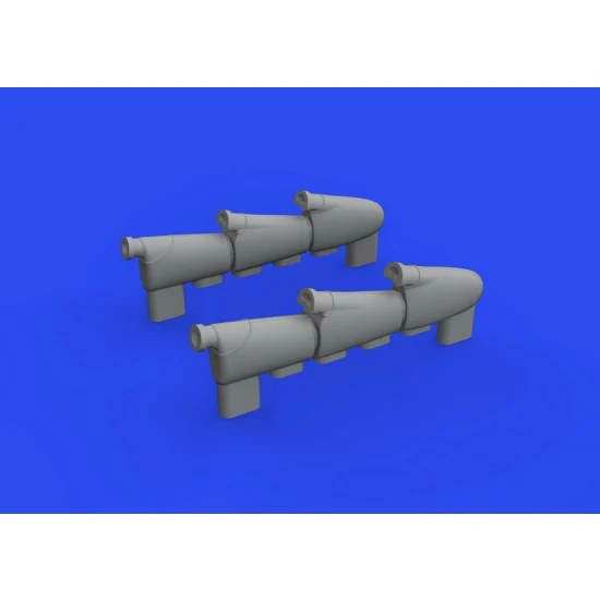 Eduard 672301 1/72 Hawker Hurricane Mk.I Exhaust Stacks for Arma Hobby kits - Model Planes