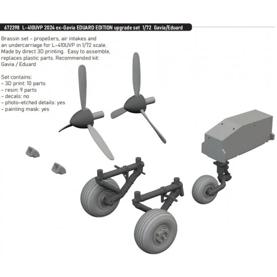 Eduard 672398 1/72 Let L-410UVP Turbolet 2024 Eduard Edition Upgrade set for ex-Gavia kits
