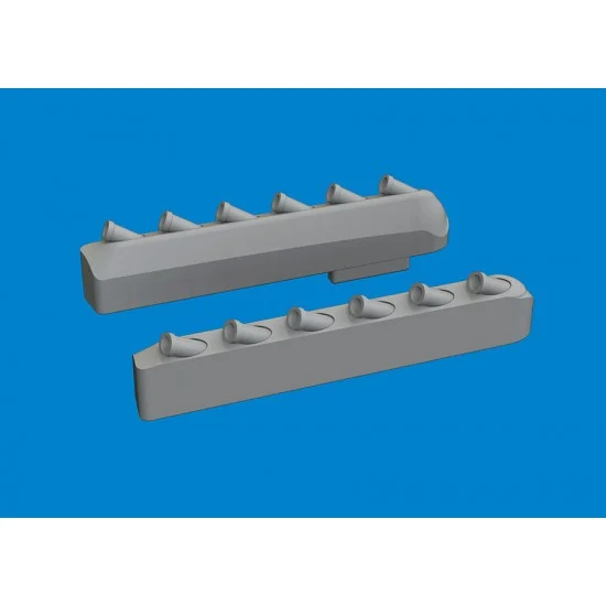 Eduard 672412 1/72 P-51 Mustang Exhaust Stacks with Fairing for Tamiya kits