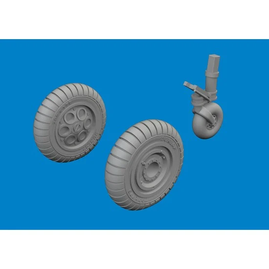 Eduard 672419 1/72 Fw 190A Wheels Early for Tamiya kits - Model Planes