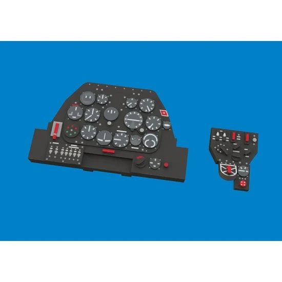 Eduard 674044 1/72 P-51B/C Pre-painted Dashboard and Steelbelts for Arma Hobby kits