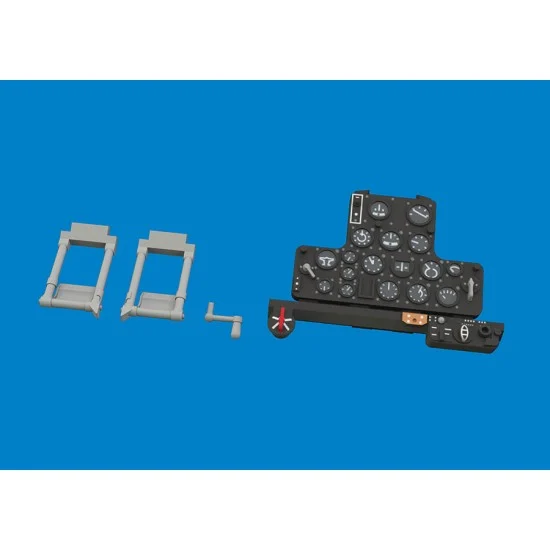 Eduard 674045 1/72 P-36A Pre-painted Dashboard and Steelbelts for Arma Hobby kits