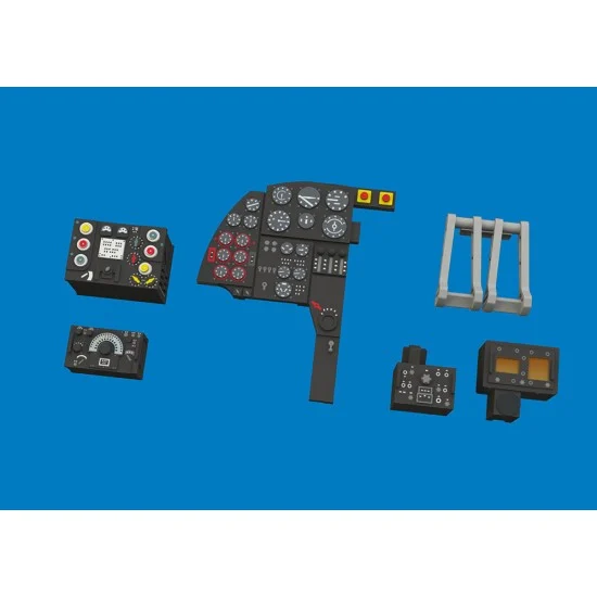 Eduard 674047 1/72 Mosquito NF Mk. XXX Dashboard and Seatbelts for Special Hobby kits - Model Planes