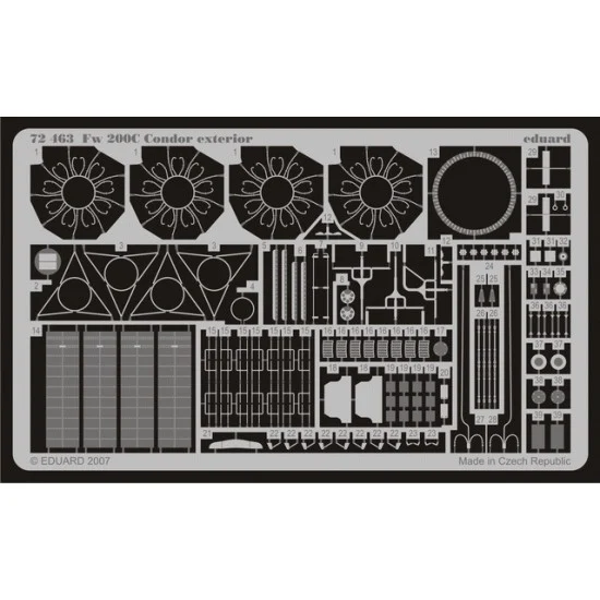 Eduard 72463 Photoetch for 1/72 Focke-Wulf Fw 200C Condor Exterior for Revell kit
