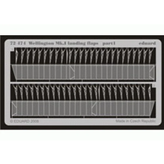 Eduard 72474 Photoetch for 1/72 Vickers Wellington Mk.I /Mk.III Landing Flaps for Trumpeter k - Model Planes