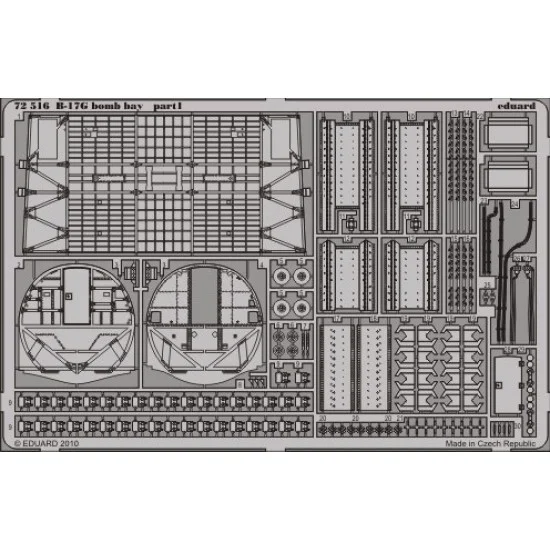 Eduard 72516 Photoetch for 1/72 Boeing B-17G Flying Fortress Bomb Bay for Revell kit